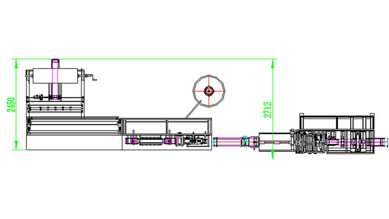 Top view Fully Automatic 6 Lanes Wet Wipes Machine