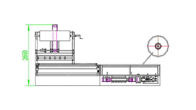 Top view Semi Automatic 6 Lanes Wet Wipes Machine