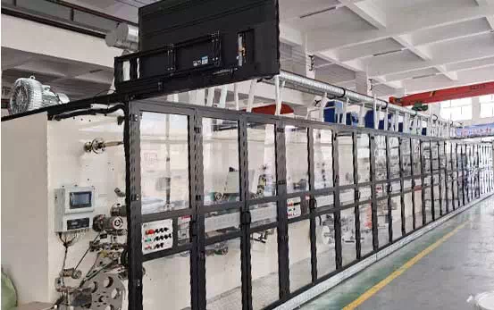 Semi-servo sanitary napkin production line