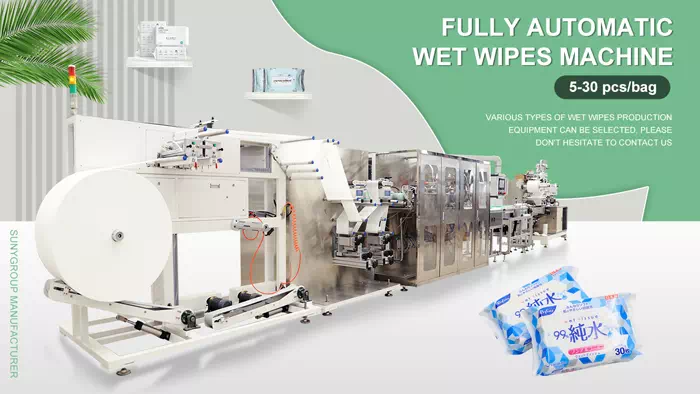 Automatic wet wipe machine