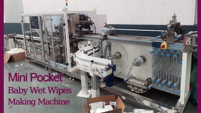 Mini pocket wet wipes production line