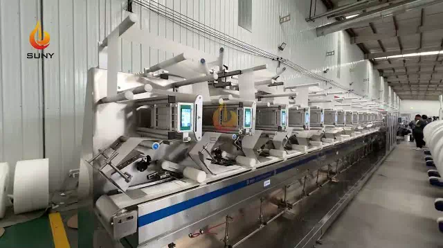 Automatic wet tissue production line