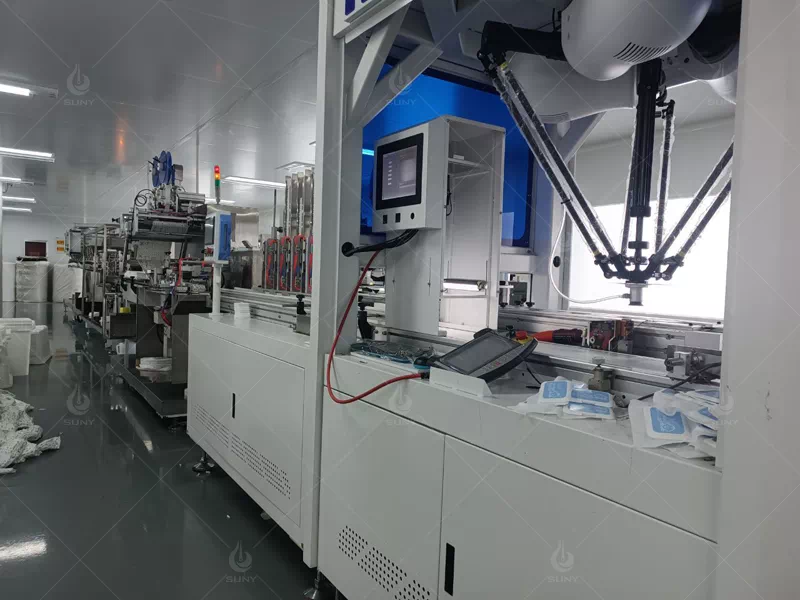 Hebei 12 Channel Wet Wipes Machine Customer Site