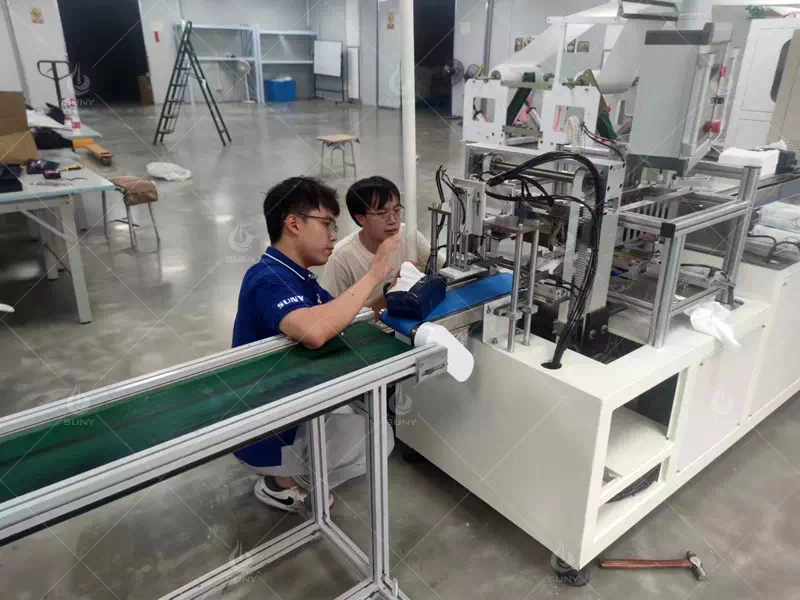 Jiangsu Cotton Tissue Machine Customer Site