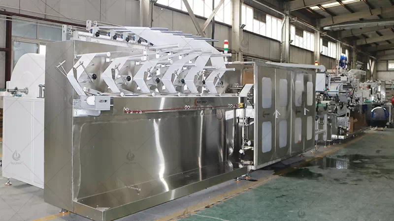 6 Line Semi Automatic Wet Wipes Machine