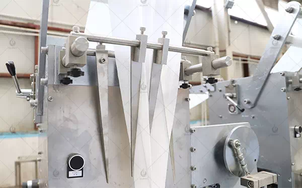 Nonwoven fabric folding