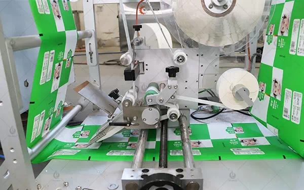 Punching and Labeling of Packaging Film