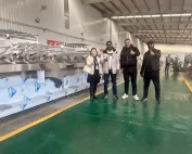 Algerian Customers Visit to Inspect the Wet Wipes Machine