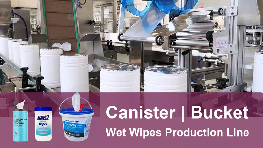 Canister Auto Wet Wipes Converting Machine